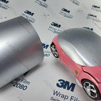 3M Car Wrap Roll 2080 Satin White Aluminum | S120 | (5ft x 50ft (250 Sq/ft)) | Automotive Vinyl Wrap for Cars - Car Interior Wrap & Exterior | w/Free Instawraps Pro Glove