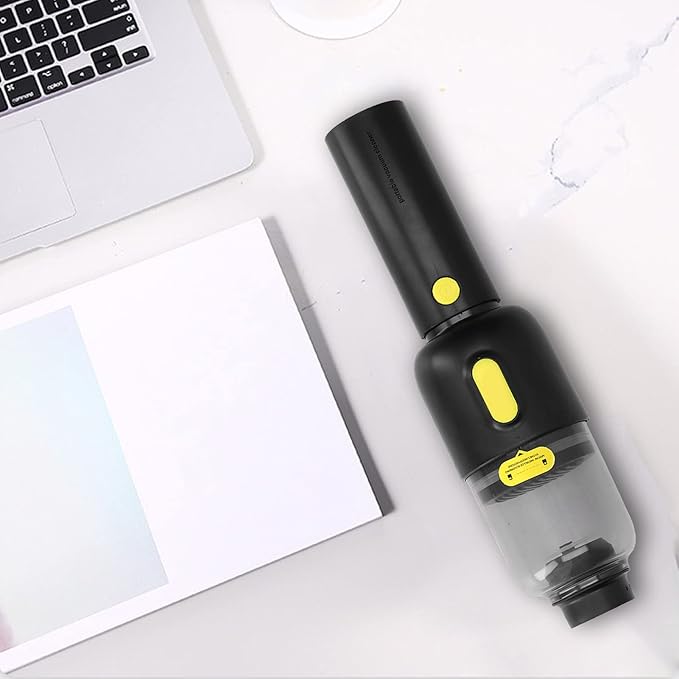 Topyond Efficient Car Vacuum Cleaner Powerful 3200Pa Suction,Long Battery Life,Visual Design,Portable USB Charging for Home, Office, Car Ideal for Sand, Soot, Hair