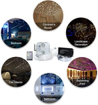 AKEPO 32W APP Twinkle Meteor Dual Head Fiber Optic Lights Kit, Car Home Use Music Activated Star Ceiling Sky Light, Shooting Star+2000pcs 16.4ft/5m 0.03in/0.75mm Optical Fiber Cable+28key remote