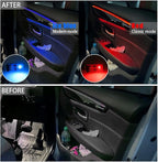 NJSBYL Blue-Red Interior Ambient Lighting LED Circuit Board for 2016-2022 B-MW X1 F48, 2010-2017 5Series F07, 2012-2015 7Series F01 Coupe Sedan SUV Door Handle Trim/Storage/Pocket Atmosphere Light