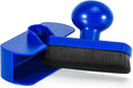 UNIMEIX Tire Shine Applicator Brush Large Vegan Tire Shine Brush with Storage Stand for Vehicles Tire Shine Polish Wax and Car Wash (Blue)