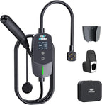 EVDANCE Level 2 EV Charger for Tesla Models, 24Amp 240V NEMA 14-30 Plug, 25FT Cable with Remote-Open Charge Port, 6-24A Adjustable EV Charging Station for Home/Garage Use, IP66 Waterproof