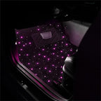 Interior Star Lights for Car, LED Starlights Floor Mats, Carpet Fiber Optic Foot Light Decoration (Set of 2)