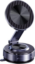 Vacuum Magnetic Car Phone Holder 360° Strongest 120LBS Ultra Suction Cup Phone Mount for MagSafe Dashboard Cell Phone Holders for Your Car/Gym/Mirror Bracket for iPhone 17 & Android, Metal Stand Rotor