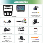 Car Radio Stereo Upgrade for Dodge RAM 1500/2500/3500 2013-2018, Android Head Unit with 10.1 Inch Touch Screen/Backup Camera/Wireless CarPlay & Android Auto/Mirroring/Wi-Fi/Bluetooth/SWC/FM/AM