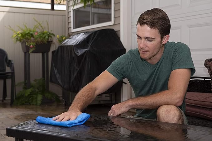 CleanTools the absorber® Large 27-Inch x 17-Inch, Blue - Synthetic Premium Drying Chamois Cloth for Car - Super Absorbent, Scratch-Free and Washable