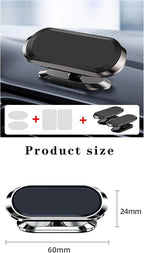 Car Phone Holder 2pcs, Magnetic Car Phone Holder, 360° Rotation Capable, Suitable for General Smartphones