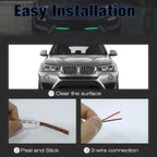 Green LED Strip Lights for Car BaishenglinMotor 12-Pack DC12V Waterproof 30CM/11.8"/1FT 5050 15-SMD LED Strip Underbody Light for Car Motorcycles Golf Cart Decoration Interior Exterior Strip Lights