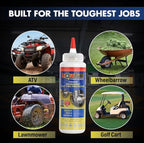 Premium Tire Sealant - Seals Instantly - Heavy Duty Premium Flat Tire Sealant - Maintains Air Pressure Year Round- Seals Bead, Rim, Porosity Leaks - Extends Tread Life (32 oz)