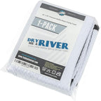 The Rag Company - Dry Me A River - Professional Korean 70/30 Blend Microfiber Waffle-Weave Drying & Detailing Towels, Soft Suede Edges, 390GSM, 26in x 59in, White