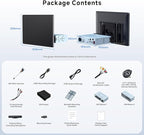 14.1" QLED Single DIN & Double DIN Android Car Stereo, AI Agent & AI Vision, FlexView Pro Display, 7.1.2-Ch Audio, 4V RCA, HDMI in, 4G LTE, 8G+128G, Wireless CP&AA, ADS Protocol, Car IoT Hub,X10G141E