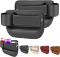 Cup Holder Gap Filler, Car Gap Filler Organizer, Car Gap Filler, Gap Filler Organizer, Car Gap Holder, Suitable Most Vehicles (Black Driver's & Passenger)