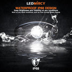 LEDMIRCY LED Rock Lights White 8PCS for Off Road Trucks RZR Boat Car Auto ATV UTV SUV Underglow Trail TRAI Rig Lights Underbody Neon Light High Power Waterproof Shockproof(8PCS-White)