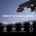mangoal STARVIS 2 Front 4K HDR Dash Cam IMX678, Custom Fit for Mazda CX-50 2023 2024(Model A), 5GHz WiFi, GPS, 64GB Card