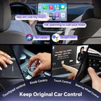 Carlinkit CarPlay AI Box Android 13.0 Wireless CarPlay & Android Auto Adapter, Compatible with Netflix/YouTube/TIK Tok/TF Card, Plug & Play for Cars Equipped with OEM Wired CarPlay 8-Core (8G+128G)