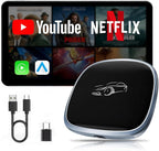 [4G+64G] Android 13-Wireless-CarPlay-Ai-Box,Plug&Play Wired to Wireless Adapter Magic CarPlay Box for Netflix/YouTube/TikTok,Support Local 4G SIM Card,Split Screen,GPS Navigation