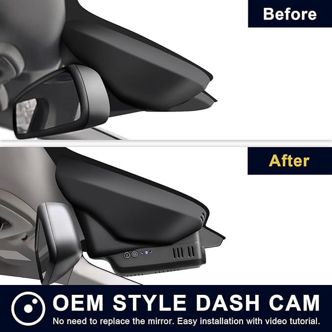 Mangoal 4K Dash Cam Custom for Volvo XC60 2013 2014 2015 2016 2017(Model A),T5 T6 Gen 1 Facelift Accessories, OEM Look,UHD 2160P Video,WiFi & App,Loop Recording,Easy to Install,64GB Card