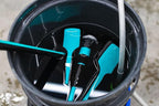 Detail Factory - TriGrip Ultra-Soft Detailing Brush Set - Scratch-Free Cleaning for Exterior, Interior Panels, Emblems, Badges, Gauges, Infotainment Screen - Octane Riptide