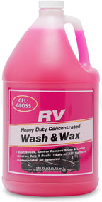 Gel GLOSS RV Wash & Wax - Clean, Streak-Free Finish, Reduced Water Spotting, pH Neutral, Concentrated Carnauba Wax Formula, Provides A Deep Gloss Finish on Campers and Motorhomes, 1 Gallon