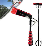 Water Fed Telescopic Pole & Brush for Solar Panel & Window Cleaning - Ideal for Glass, Trucks & Vans - Efficient Water Fed System for Easy Reach & Sparkling Clean