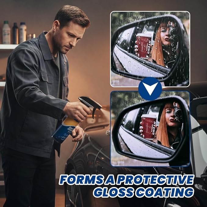 3 Pack Car Coating Spray, 2026 New Quick Effect Ceramic Wax Polish, All-in-One Waterless Wash & Scratch Repair Spray, Removes Oil Film, Enhances Gloss & Hydrophobic Protection