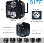 AKEPO 50W Dual-Head Twinkle Fiber Optic Light Engine Replacement, RGBW Twinkle+APP Control+Music Activated+28-Key Remote for Home Fiber Optic Star Ceiling