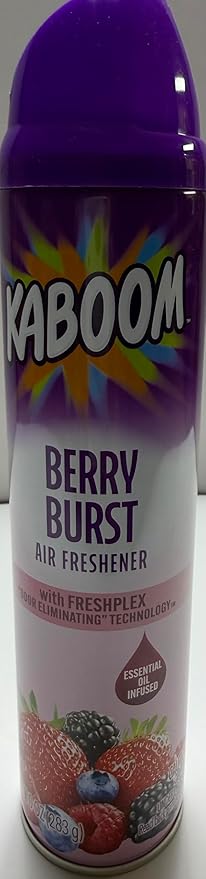 Wizard kaboom | Odor Neutralizer & Air Freshener with freshplex "odor eliminating" technology - 10 Oz. Berry burst (Pack of 4) (Packaging May Vary)