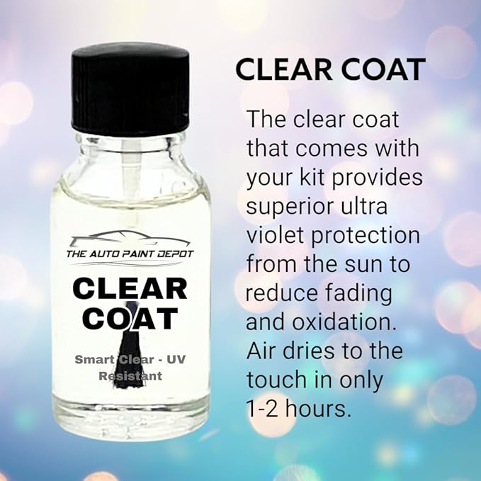 Auto Paint Depot High Gloss Clear Coat -Made in the USA (0.5 Fl Oz) Touch Up Paint