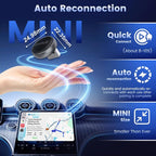 Carlinkit Mini Ultra3 Wireless CarPlay & Android Auto Adapter for OEM Wired Cars - 2.4/5Ghz WiFi Fast Boot, Plug & Play, Online Update, Mini Desgin Compatible with iOS 10+/Android 11.0+