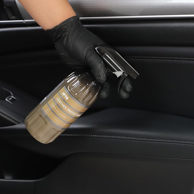 SPTA Leather Protectant, 16oz Leather Conditioner, Vinyl, and Plastic Interior Surfaces -for Car Interiors, Furniture, Apparel, Boots, and More, Works on Natural, Synthetic, Pleather, Faux Leather