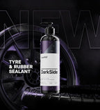 CARPRO DarkSide - Tire & Rubber Sealant, Hydrophobic & Self-Cleaning, Satin Black Shine, UV Protection, Revives Dull Faded Rubber, Ready to Use - 4 Liter (135oz)