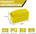 2PCS Tire Dressing Applicator, Car Tire Applicator Dressing Shine Sponge, Reusable Tire Dressing Applicator Pads with Lid, Wheel Applicator Foam for Car Detailing Cleaning (Yellow)
