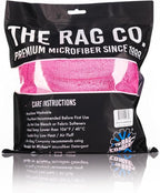 The Rag Company - The Liquid8r M22 Drying Towel - 70/30 Blend, Microfiber, High Absorbency, 20in x 20in - Pink