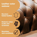 Furniture Clinic The Original Leather Recoloring Balm Pine Green Leather Dye for Furniture, Couches & Car Seats - Restore Scratched, Faded, & Damaged Surfaces