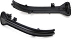 iJDMTOY Smoked Lens Dynamic Sequential Blink/Flow Full LED Side Mirror Turn Signal Light Assembly Kit Compatible with 2017-up BMW G30/G31 5 Series, 2016-2019 BMW G11 7 Series