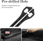 Car Seat Gap Filler 2-Pack, Universal Car Seat Gap Filler Organizer, Seat Gap Plug – Fills Gap Between Seat & Console (Premium Black)