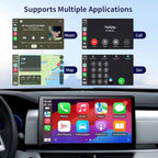 Wireless CarPlay Adapter for Apple iPhone, Android Auto Wireless Adapter for Samsung Galaxy/Motorola, 2025 Upgrade Plug & Play Fast Connection Car Play Smart Adapter (Clear)