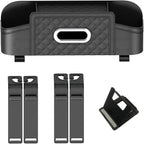 Mandark Car Headrest Backseat Organizer, Multifunctional Vehicle Seat Back Storage Box with Drink Cup Holder and Hooks, Automotive Travel Accessories, Universal for SUV, Sedan, Truck (Black)