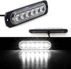 iJDMTOY Front Grille Side Mount Xenon White LED Daylight Driving Light Kit, Compatible With 2017-2019 Ford F250 F350 F450 XL XLT