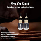 Car Air Freshener | 4ml Automotive Scents | 45-Days Long Lasting Fragrance | Automobile Hanging Diffuser Bottles | Remove Auto Odor | Fresh Air for Deodorizer (6pcs New Car)