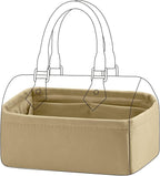 DGAZ Silk Purse Organizer Insert Fits LV Speedy 16/20/25/30/35/40/45 bags，Silky Smooth Bag Organizer，Luxury Handbag & Tote Shaper(S2 trench,New nano 16)