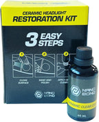 Nano Bond Ceramic Headlight Restoration Kit - No Power Tools Needed, Self-Leveling Headlight Clear Coat, 3 Easy Steps, Removes Oxidation from Foggy Plastic Lenses, 30ml Bottle