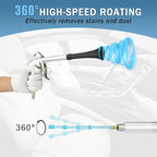Car Cleaning Air Gun with 2 Nozzle Sets,Interior Cleaning Kit for Vehicle Upholstery, Carpet, and Seats