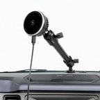 Magnetic Wireless Charging Phone Mount Holder for Ford Bronco 2021 2022 2023 2024 2025 2/4 Door, 15W Fast Charger with TEC & Fan Cooling for Magsafe iPhone 17/16/15/14/13/12 Series, 7.3" Aluminum Arm
