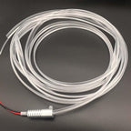 2mm 5meters Car Home LED Ambient Plastic Optic Fiber Light Source Kit Tool Free (110-220V Adapter,Purple)