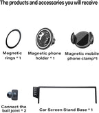 Magnetic Car Phone Mount for 2023-2025 Toyota BZ4X / Subaru Solterra, for MagSafe Strong Magnets Cell Phone Holder 8/12.3-Inch Touchscreen Cradles, with Portable Phone Gripper 360° Rotation