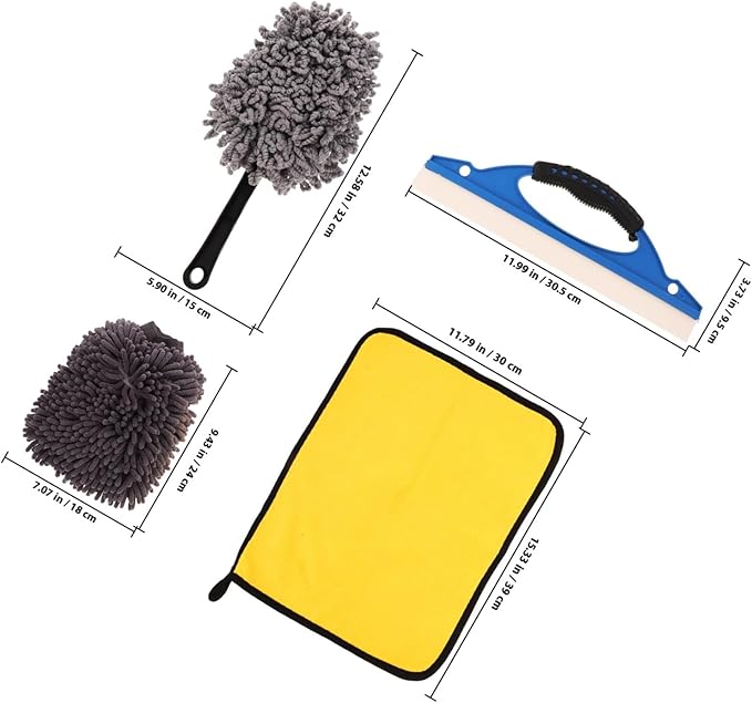 23 Pcs Car Duster Brush and Wheel Cleaning Brush Set Multifunctional Auto Detailing Kit for Interior and Exterior Tire Rim and Door Cleaning Car Care Tools and Suvs