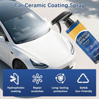 Car Coating Agent Spray, 3 in 1 High Protection Vehicle Quick-Acting Coating Agent Spray, Multifunctional Automotive Scratch Wax Polish Waterless Wash, Universal for SUV RV Truck