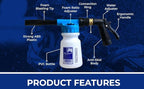 Hose foam Gun - Car Wash Foam Gun - Sprayer - Spray Gun Cleaner - Snow Foam Blaster