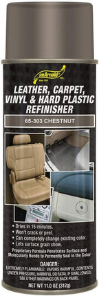 S.M. Arnold Refinishing Spray Paint - CHESTNUT 11 Oz. - For Leather, Carpet, Vinyl, Metal, Plastic, Polycarbonate, Polypropylene, Acrylic, Lexan, Fiberglass | Pro Grade Aerosol Refinisher